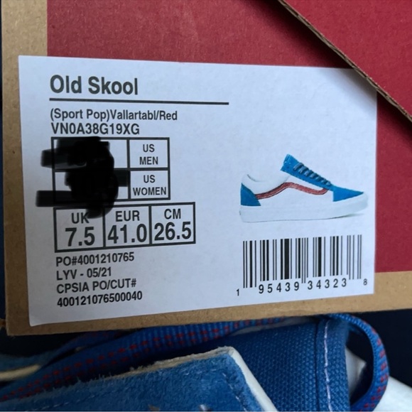 Vans Old Skool Sport Pop Vallartabl/Red WMNS - Picture 16 of 16